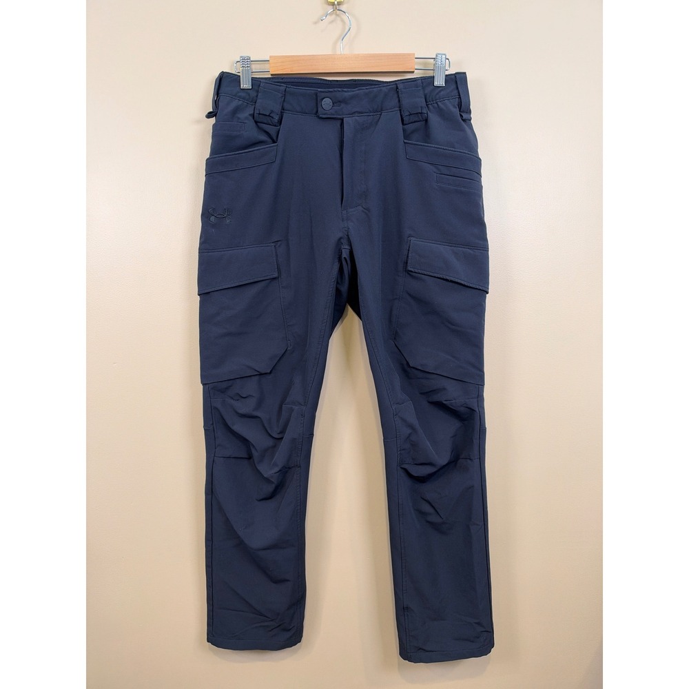 Under Armour Storm Alpha Tactical Cargo Pants Mens 32/30 Gray Straight Stretch